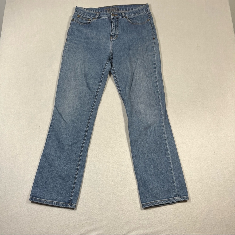 Lauren Ralph Lauren Jeans Womens US 8 Blue Denim Stretch Straight Leg Jeans‎